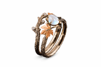 Radiant Lunar Moonstone Ring