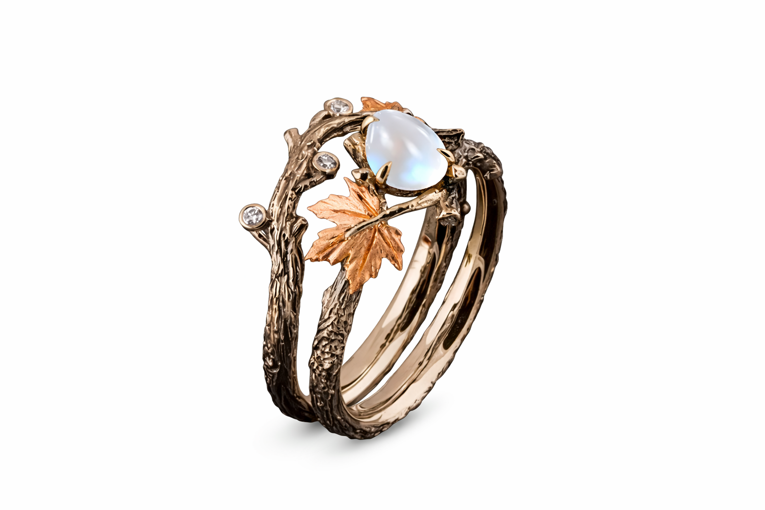 Radiant Lunar Moonstone Ring