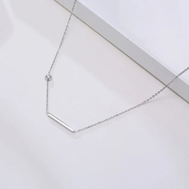 Radiant Sideways Cross Necklace
