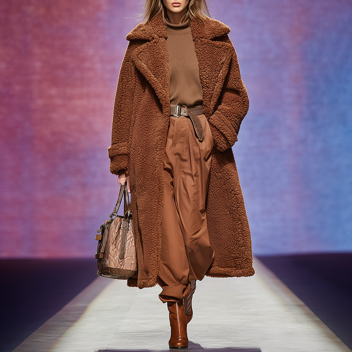 Retro Classic Versatile Warm Sherpa Coat