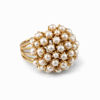 Ring with Inlaid Pearls