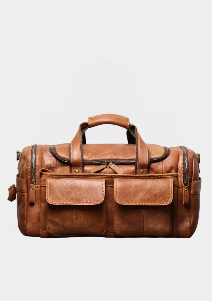 Ronan Vale™ Genuine Leather Duffle Bag - Eliza-Warszawa