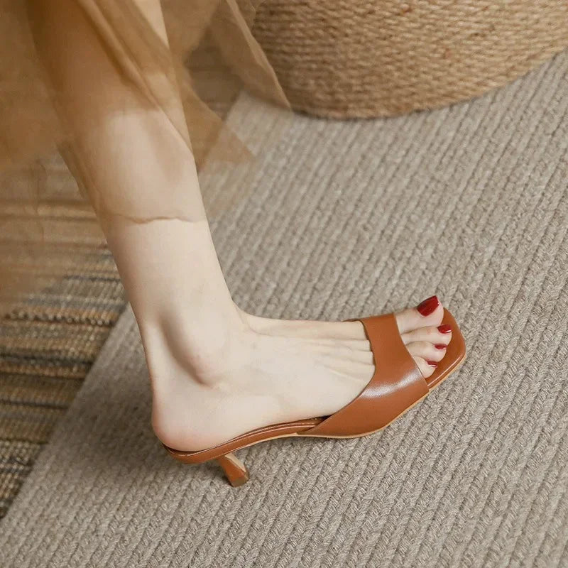 Rosalva Open Toe Mules - Eliza-Warszawa