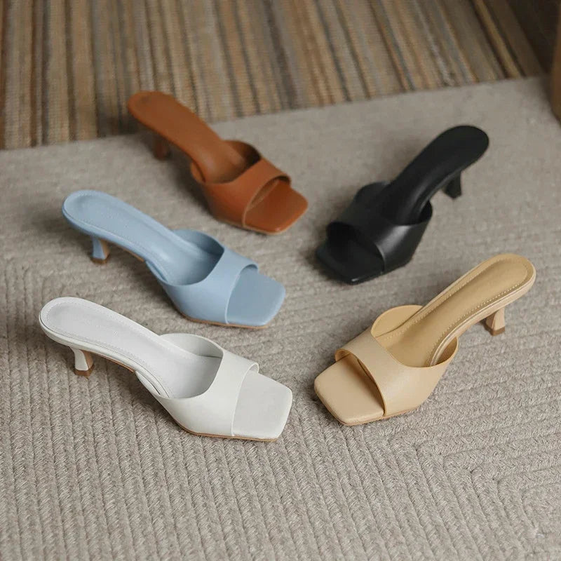 Rosalva Open Toe Mules - Eliza-Warszawa