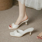 Rosalva Open Toe Mules - Eliza-Warszawa