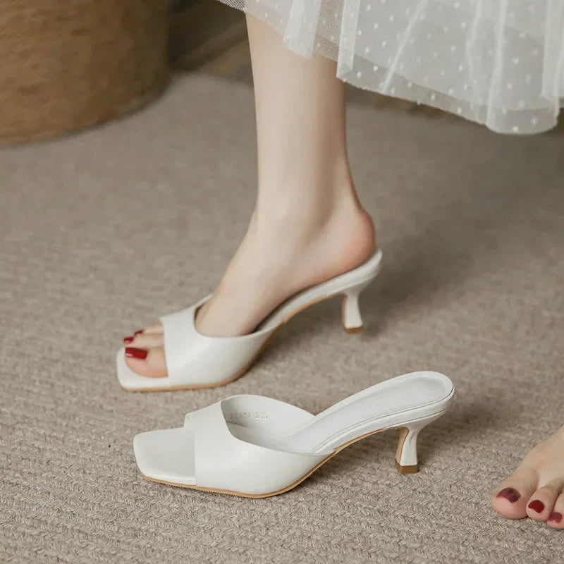 Rosalva Open Toe Mules - Eliza-Warszawa