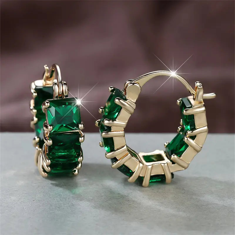 Rowena Emeris Earrings | Gold - Eliza-Warszawa