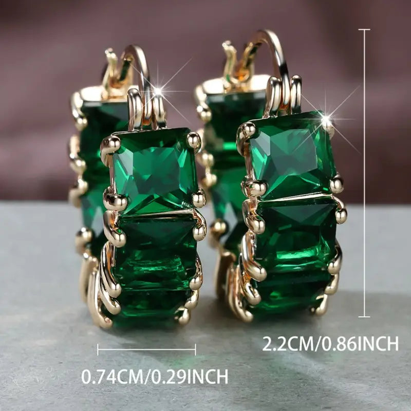 Rowena Emeris Earrings | Gold - Eliza-Warszawa