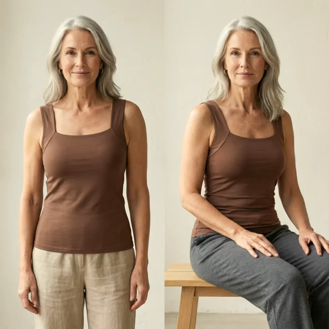 Roxanne | Built In Comfort Bra Tanktop - Eliza-Warszawa