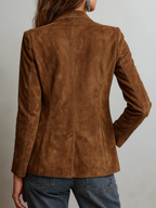 Roxy Retro Jacket | Eco-Friendly Suede, Vintage Design - Eliza-Warszawa