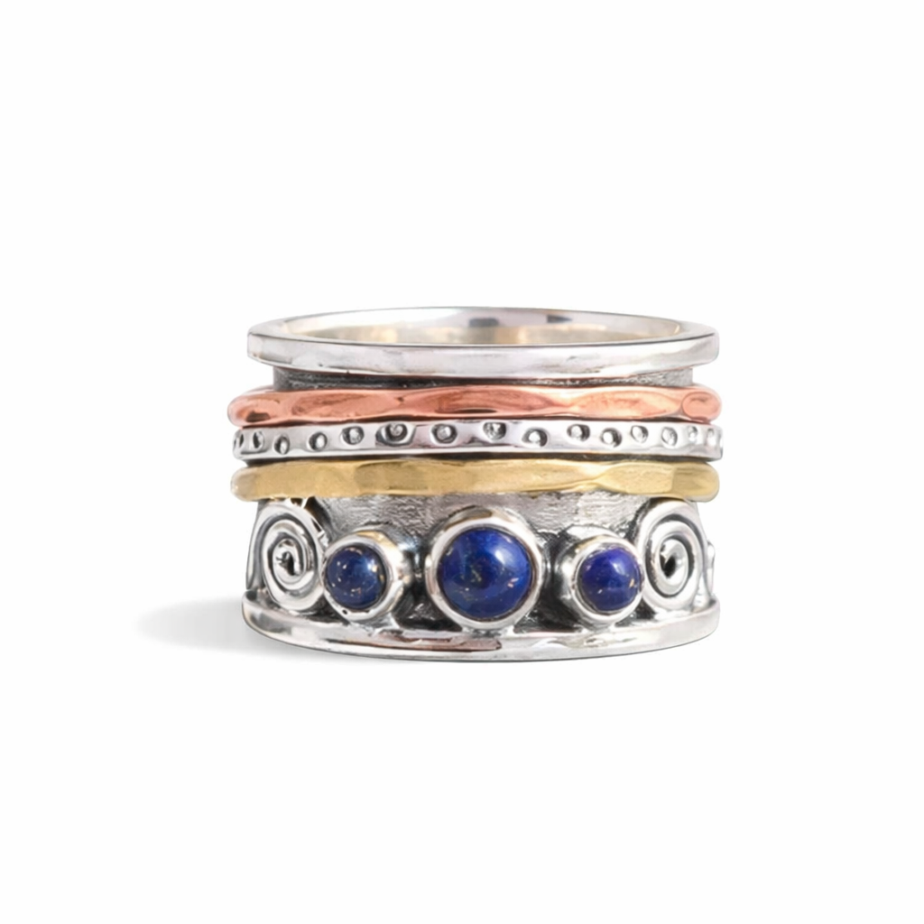 Sapphire Bohemian Meditation Ring