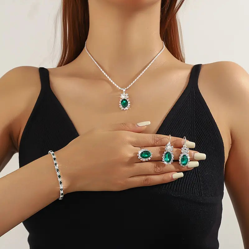 Seloria Grevalyn Jewelry Set | White Gold - Eliza-Warszawa
