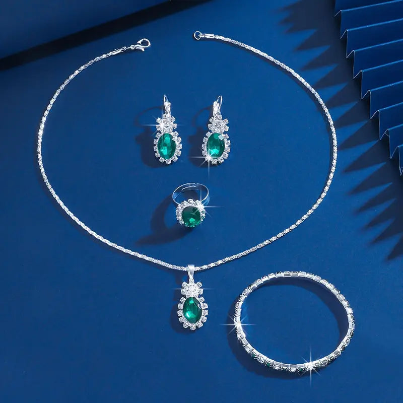Seloria Grevalyn Jewelry Set | White Gold - Eliza-Warszawa
