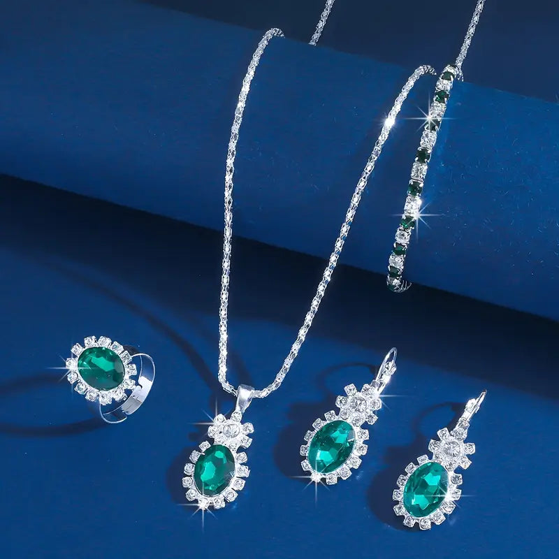 Seloria Grevalyn Jewelry Set | White Gold - Eliza-Warszawa