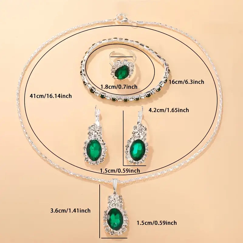 Seloria Grevalyn Jewelry Set | White Gold - Eliza-Warszawa