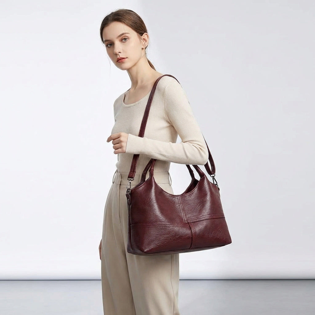 Serenity Leather Handbag - Eliza-Warszawa