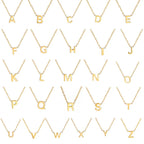 Shining Alphabet Pendant Necklace