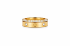 Shining Clover & Crystal Ring
