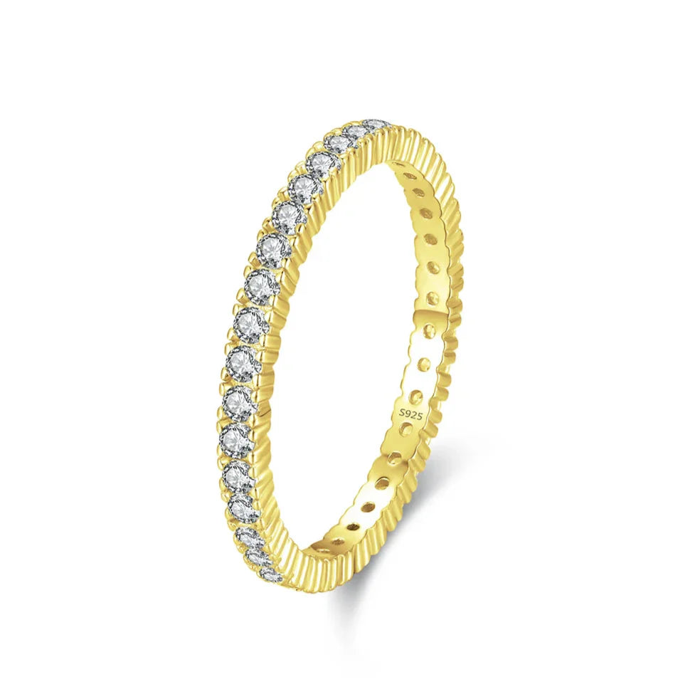 Shining Minimalist Eternity Ring - Eliza-Warszawa