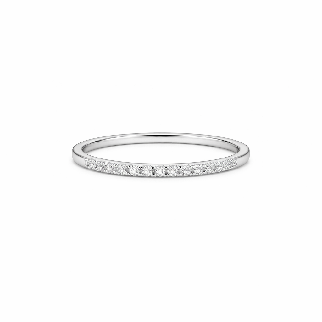 Shining Minimalist Eternity Ring - Eliza-Warszawa