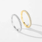 Shining Minimalist Eternity Ring - Eliza-Warszawa