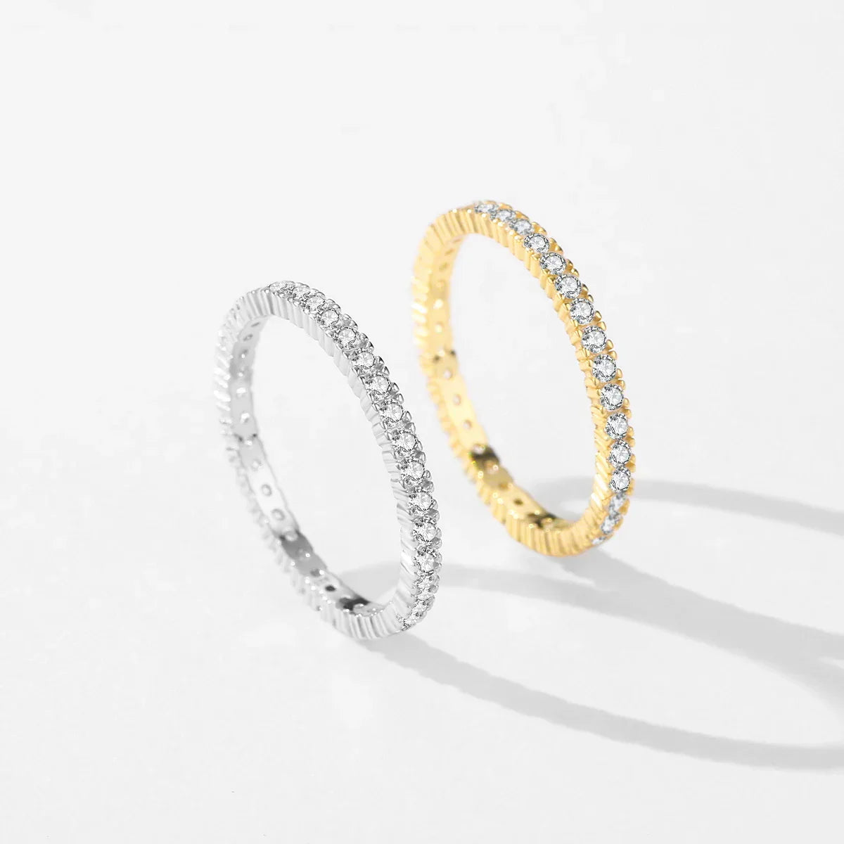 Shining Minimalist Eternity Ring - Eliza-Warszawa