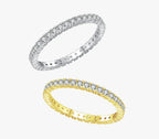 Shining Minimalist Eternity Ring - Eliza-Warszawa