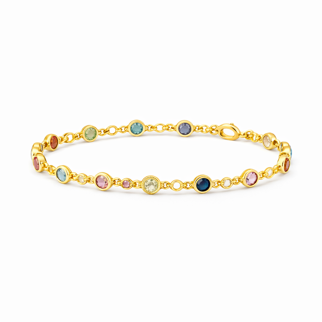 Shining Rainbow Charm Bracelet