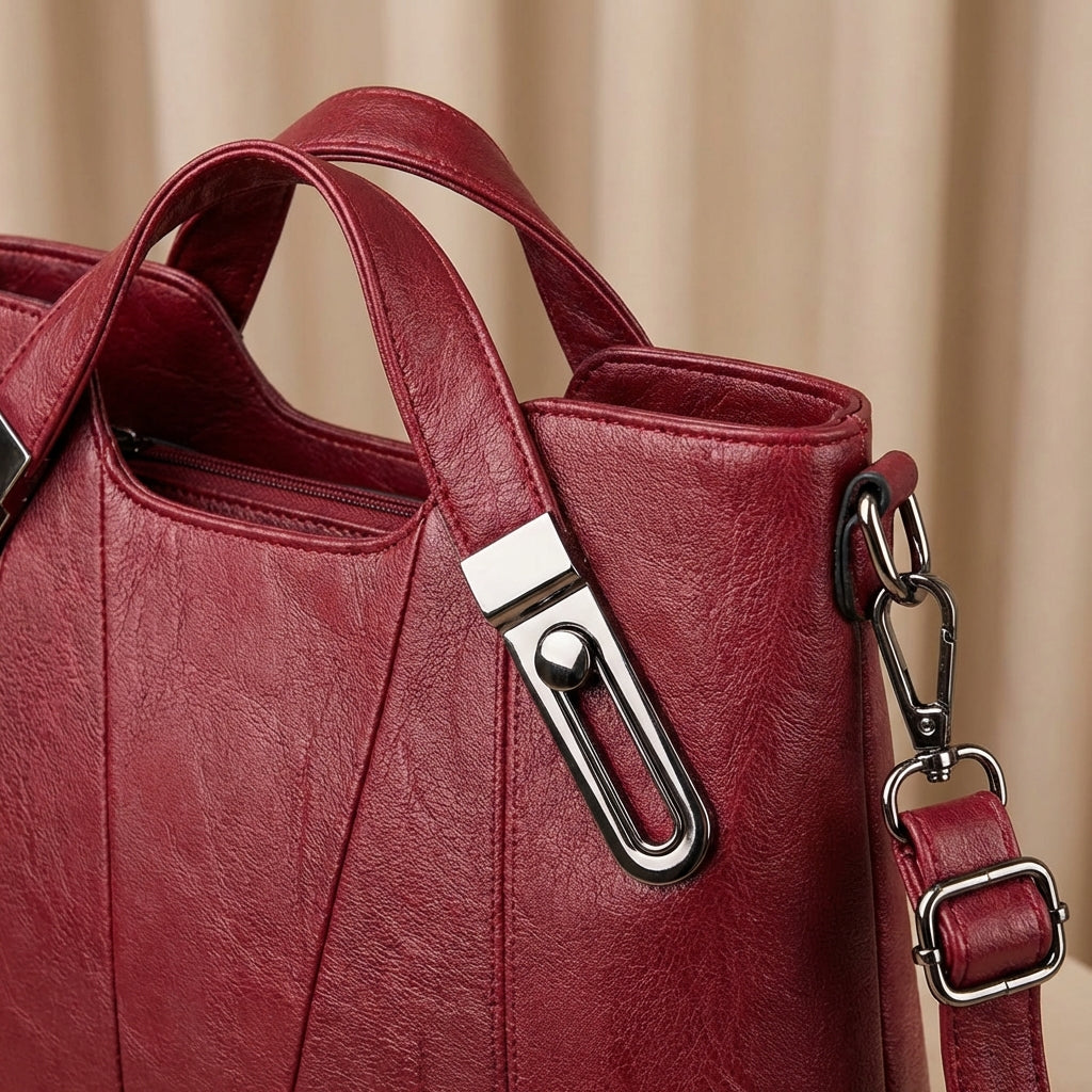 Sienna Leather Handbag - Eliza-Warszawa