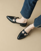 Sienna Leather Heels - Eliza-Warszawa