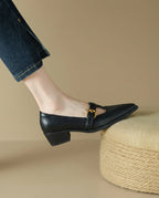 Sienna Leather Heels - Eliza-Warszawa