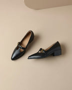 Sienna Leather Heels - Eliza-Warszawa