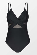 Sienna – Sculpting One-Piece Swimsuit with Elegant Sheer Detail - Eliza-Warszawa