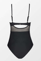 Sienna – Sculpting One-Piece Swimsuit with Elegant Sheer Detail - Eliza-Warszawa