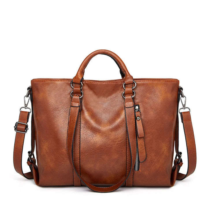 Signe™ | Stylish Large Leather Shoulder Bag - Eliza-Warszawa