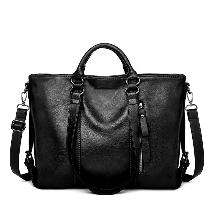 Signe™ | Stylish Large Leather Shoulder Bag - Eliza-Warszawa