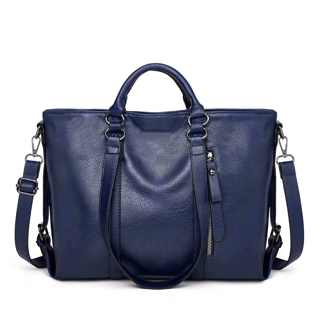 Signe™ | Stylish Large Leather Shoulder Bag - Eliza-Warszawa
