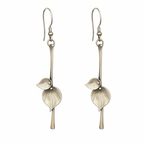Silver Leaf Vintage Earrings