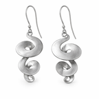 Silver Vintage Spiral Earrings