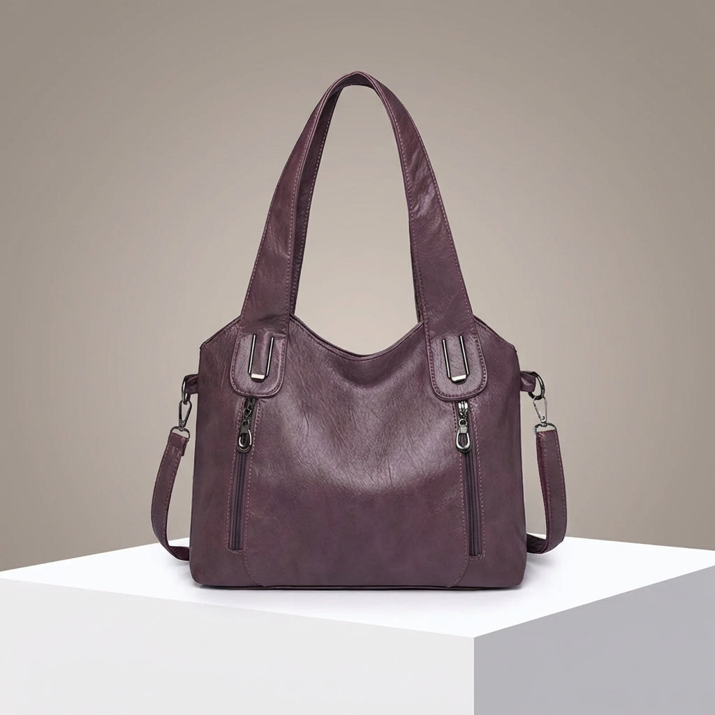 Skylar Leather Handbag - Eliza-Warszawa