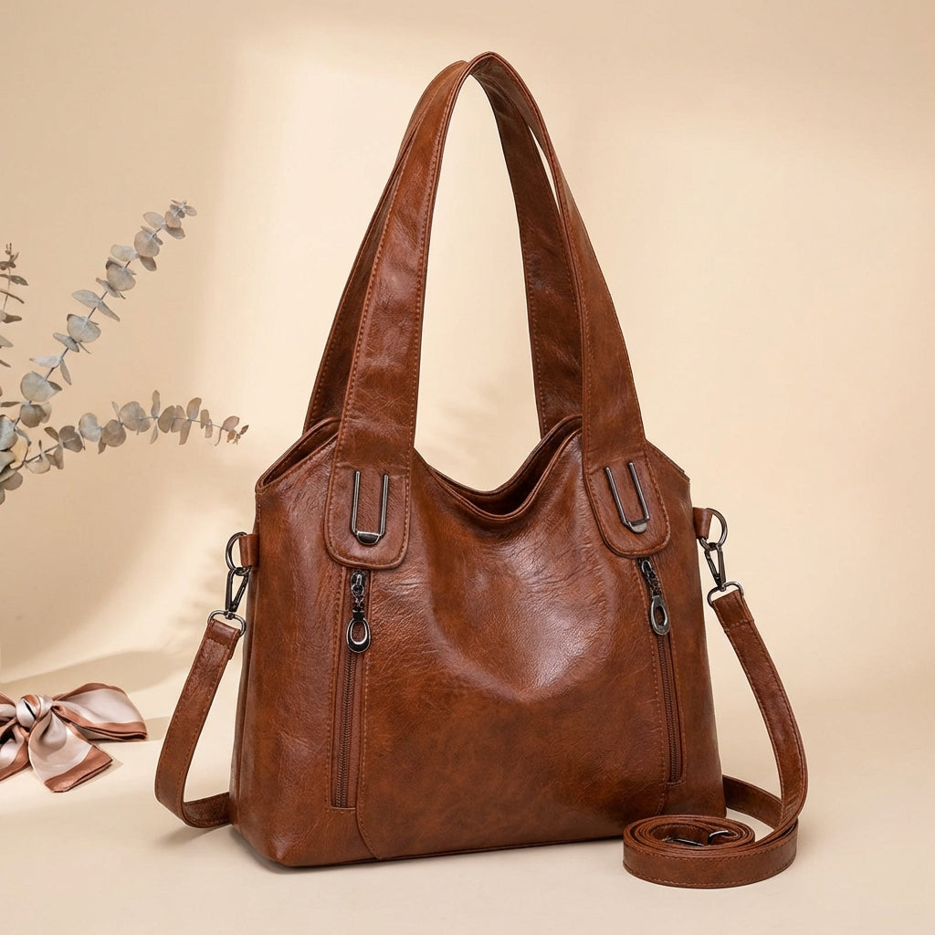 Skylar Leather Handbag - Eliza-Warszawa