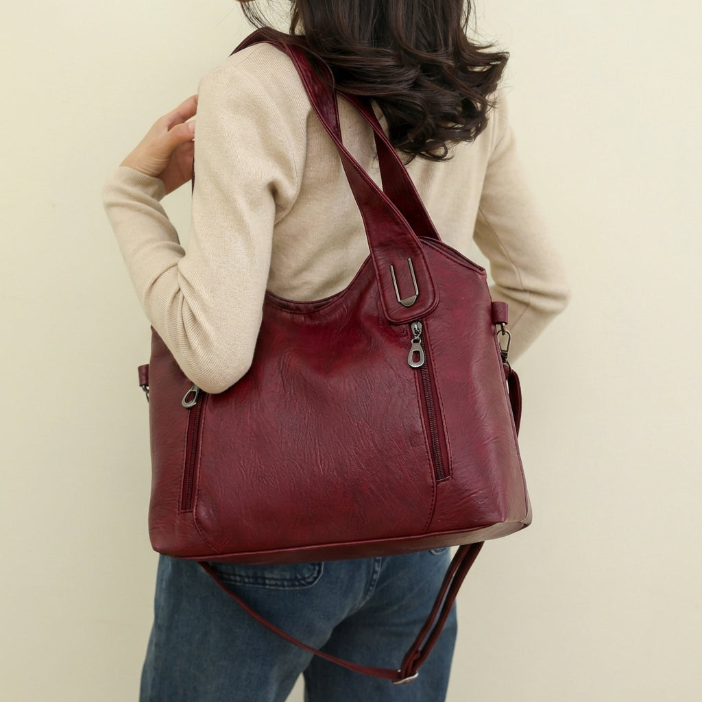 Skylar Leather Handbag - Eliza-Warszawa
