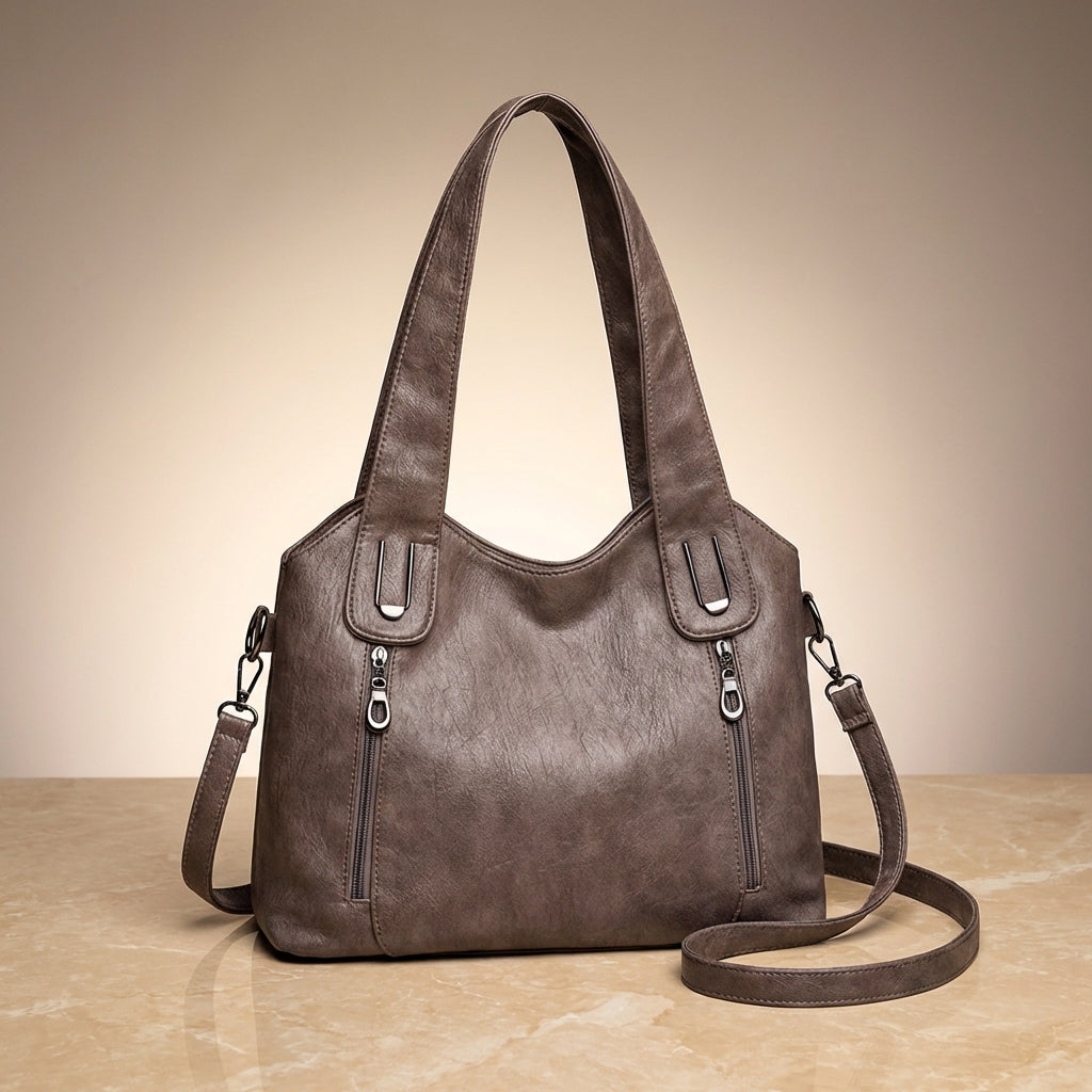 Skylar Leather Handbag - Eliza-Warszawa