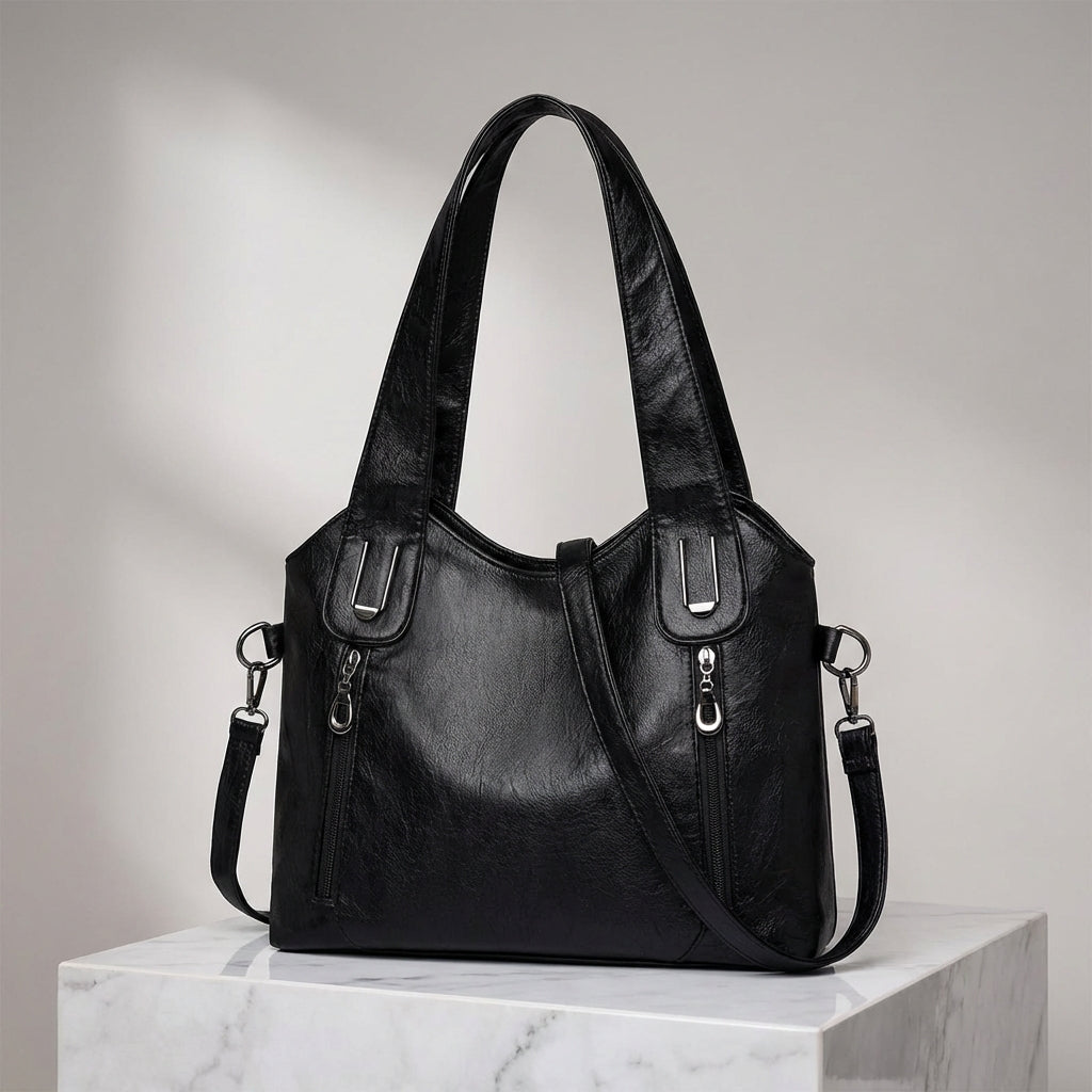 Skylar Leather Handbag - Eliza-Warszawa