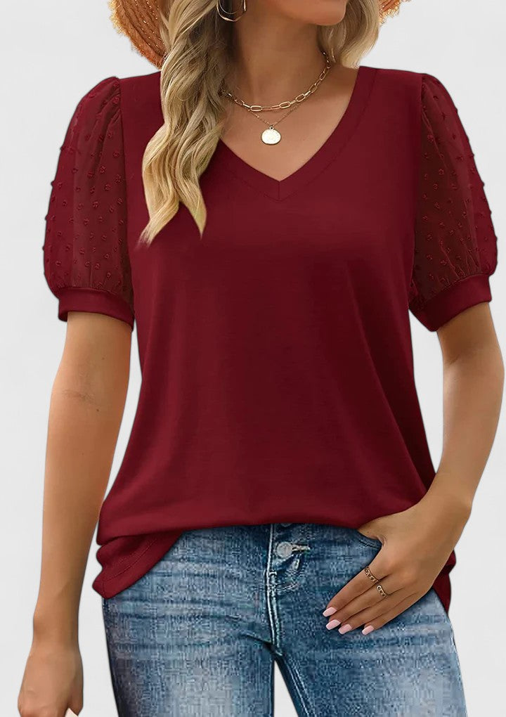 Sofrenia™ | Comfortable V-Neck Top - Eliza-Warszawa