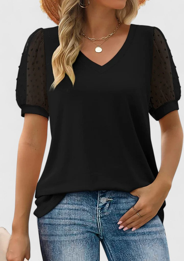 Sofrenia™ | Comfortable V-Neck Top - Eliza-Warszawa