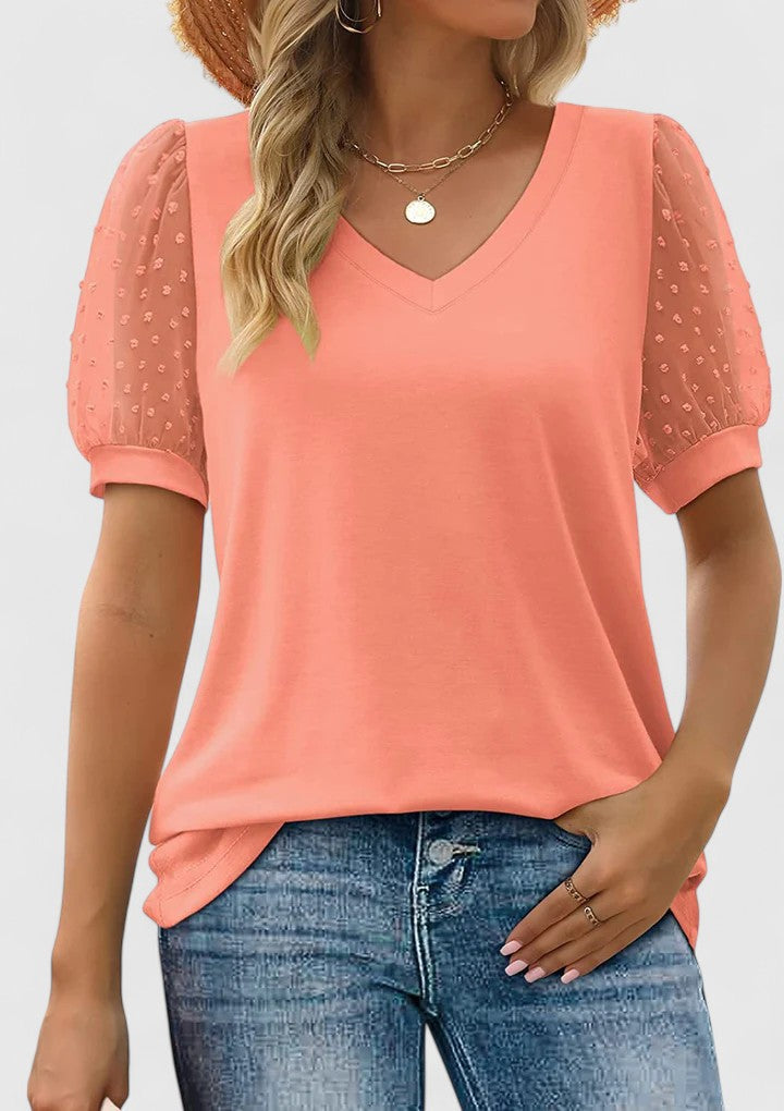 Sofrenia™ | Comfortable V-Neck Top - Eliza-Warszawa
