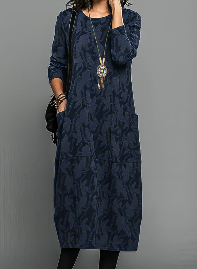 Sophie | Cozy Elegant Long Sleeve Flattering Fit Winter Dress - Eliza-Warszawa