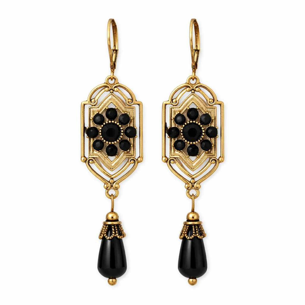 Sophisticated Crystal Drop Earrings