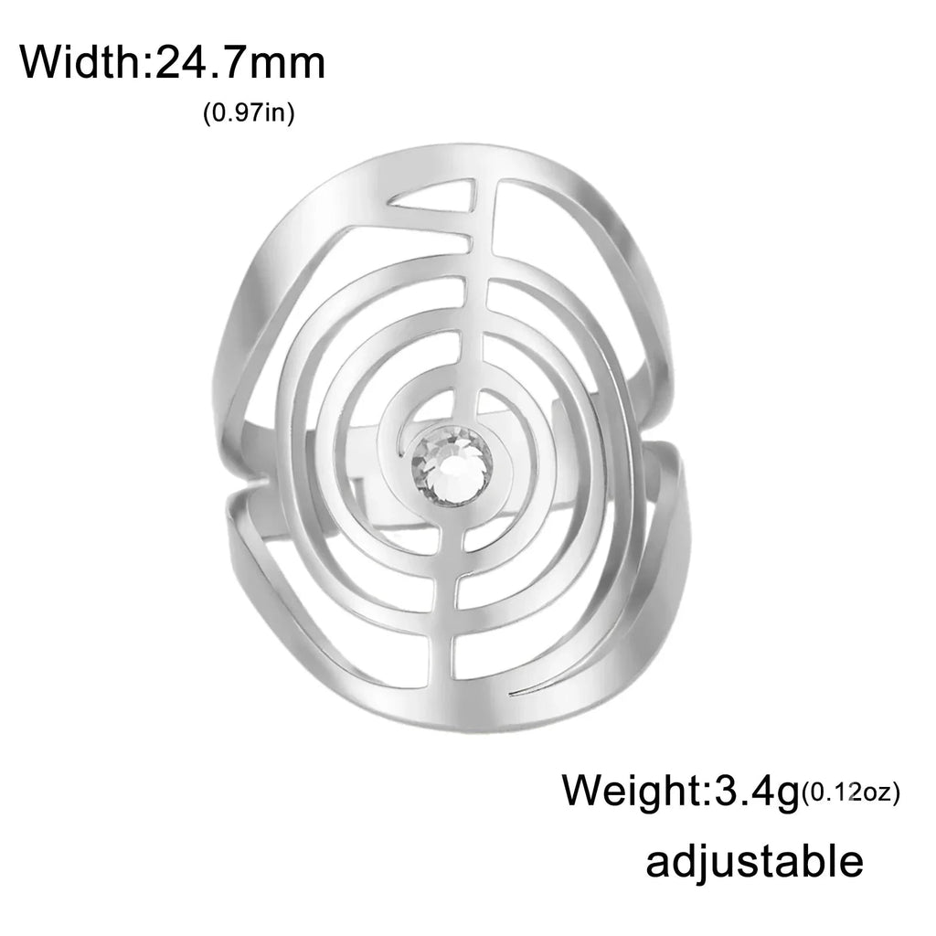 Spiral Gem Ring